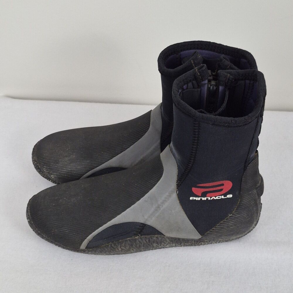 Pinnacle 6mm Apex XT Scuba Diving Snorkeling Booties Wetsuit Boot Size 9